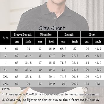 Hardaddy Men's Knit Polo Shirts Long Sleeve Button Up Pullover